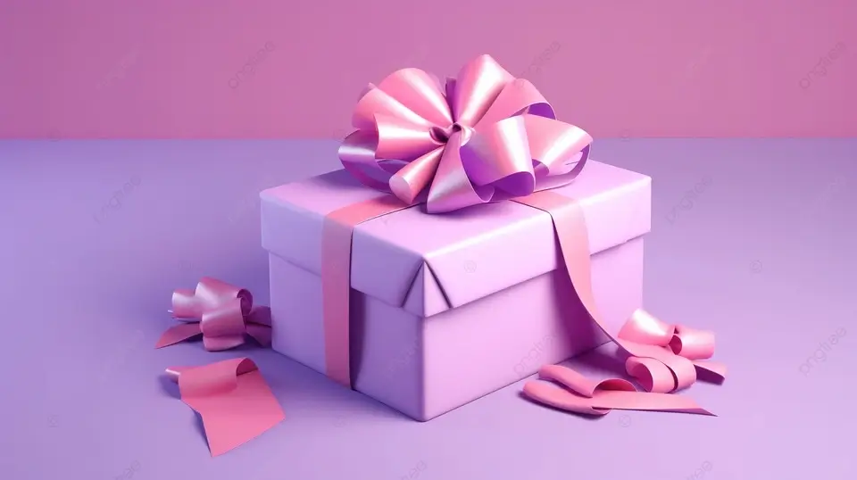 A beautifully wrapped gift box with a ribbon